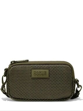 Dagne Dover Mara Phone Sling in Dark Moss Air Mesh (NWT)